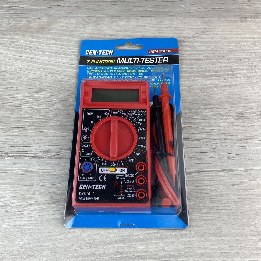 Harbor Freight Cen Tech 7 Function Digital Multimeter #90899